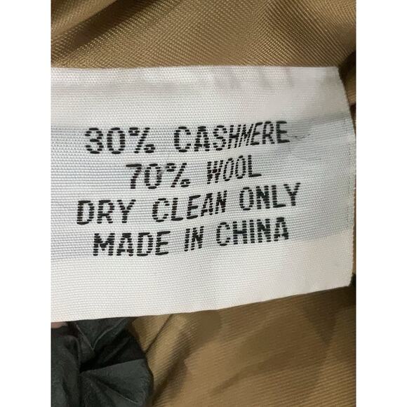 NWOT cashmere Boutique Camel Tan Beige Peacoat 4 - Picture 5 of 6
